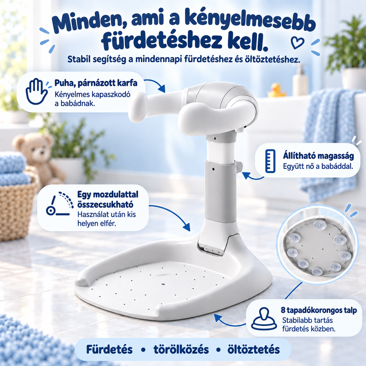 TALPI - BIZTONSÁGOS FÜRDETŐÁLLVÁNY